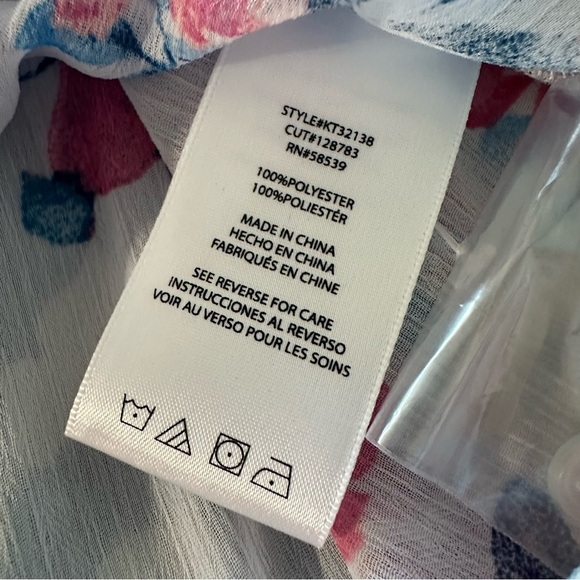 Kut from the Kloth Blue and Pink Blouse - Picture 4 of 4